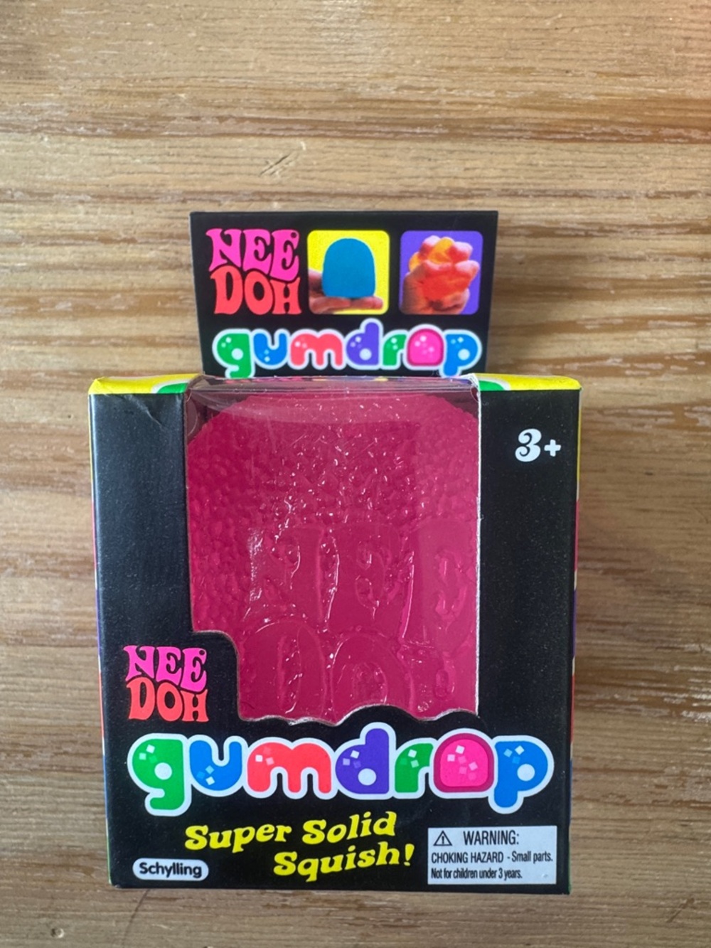 NeeDoh Gumdrop Super Solid Squish - Pink
